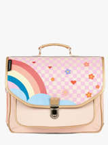 Boekentas 2 Compartimenten Caramel et cie Roze boheme FI